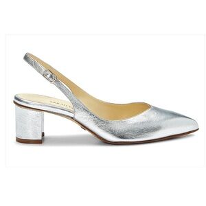 Sarah Flint Silver Emma Slingbacks